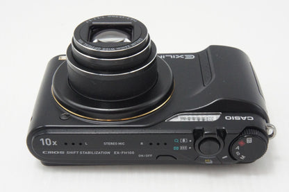 良品 CASIO カシオ EXILIM EX-FH100 コンパクトデジタルカメラ ブラック 260730d