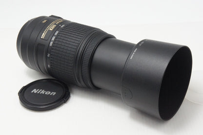 美品 Nikon ニコン AF-S DX NIKKOR 55-300mm F4.5-5.6G ED VR Fマウント ズームレンズ APS-C フード付 260730f