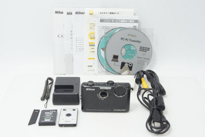 良品 Nikon ニコン COOLPIX S1100pj コンパクトデジタルカメラ ブラック 260730h