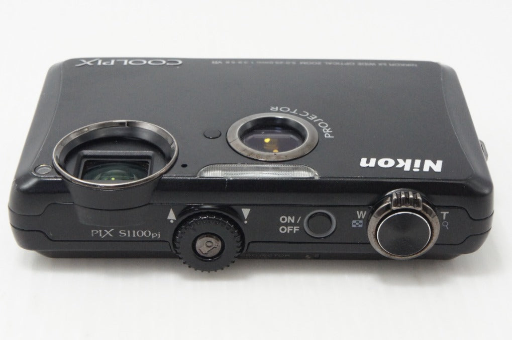 良品 Nikon ニコン COOLPIX S1100pj コンパクトデジタルカメラ ブラック 260730h