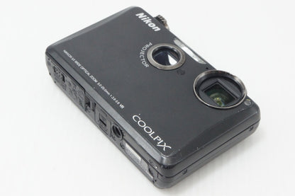 良品 Nikon ニコン COOLPIX S1100pj コンパクトデジタルカメラ ブラック 260730h