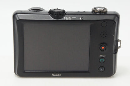 良品 Nikon ニコン COOLPIX S1100pj コンパクトデジタルカメラ ブラック 260730h