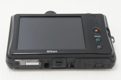 良品 Nikon ニコン COOLPIX S1100pj コンパクトデジタルカメラ ブラック 260730h