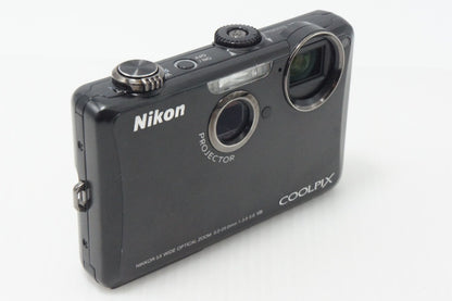 良品 Nikon ニコン COOLPIX S1100pj コンパクトデジタルカメラ ブラック 260730h