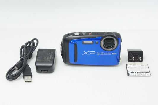 良品 FUJIFILM フジフィルム FinePix XP90 コンパクトデジタルカメラ ブルー 260730n