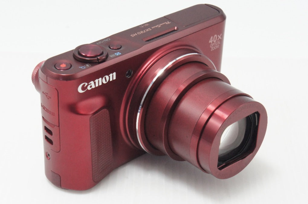 良品 Canon キヤノン PowerShot SX720 HS コンパクトデジタルカメラ レッド 元箱付 260730o
