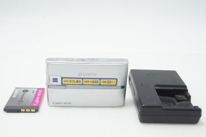 良品 SONY ソニー Cyber-shot DSC-T9 コンパクトデジタルカメラ シルバー 260730s
