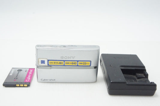 良品 SONY ソニー Cyber-shot DSC-T9 コンパクトデジタルカメラ シルバー 260730s