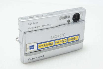 良品 SONY ソニー Cyber-shot DSC-T9 コンパクトデジタルカメラ シルバー 260730s