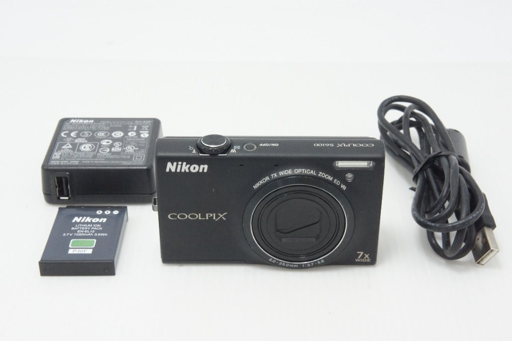 Nikon ニコン COOLPIX S6100 コンパクトデジタルカメラ ノーブルブラック 260807b