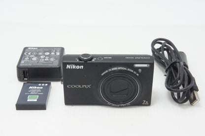 Nikon ニコン COOLPIX S6100 コンパクトデジタルカメラ ノーブルブラック 260807b