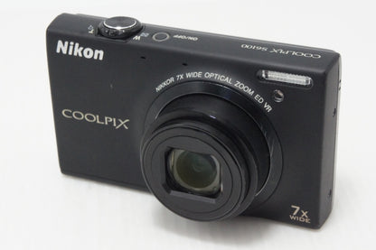 Nikon ニコン COOLPIX S6100 コンパクトデジタルカメラ ノーブルブラック 260807b