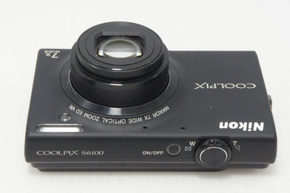 Nikon ニコン COOLPIX S6100 コンパクトデジタルカメラ ノーブルブラック 260807b