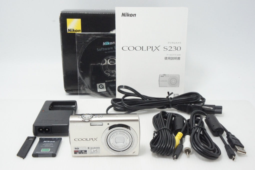 Nikon ニコン COOLPIX S230 コンパクトデジタルカメラ ソリッドシルバー 元箱付 260807c