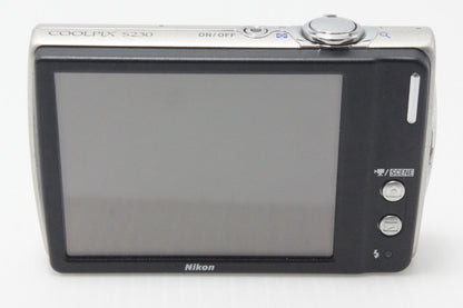 Nikon ニコン COOLPIX S230 コンパクトデジタルカメラ ソリッドシルバー 元箱付 260807c