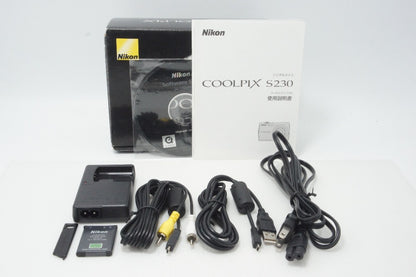 Nikon ニコン COOLPIX S230 コンパクトデジタルカメラ ソリッドシルバー 元箱付 260807c