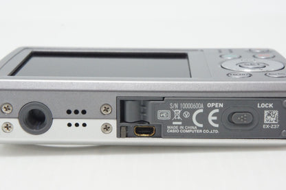 CASIO カシオ EXILIM EX-Z37 コンパクトデジタルカメラ シルバー 元箱付 260810d