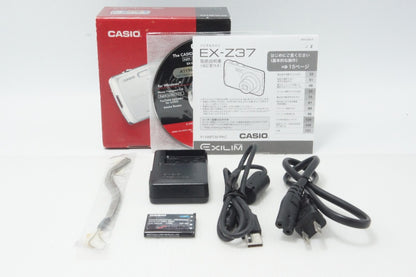 CASIO カシオ EXILIM EX-Z37 コンパクトデジタルカメラ シルバー 元箱付 260810d