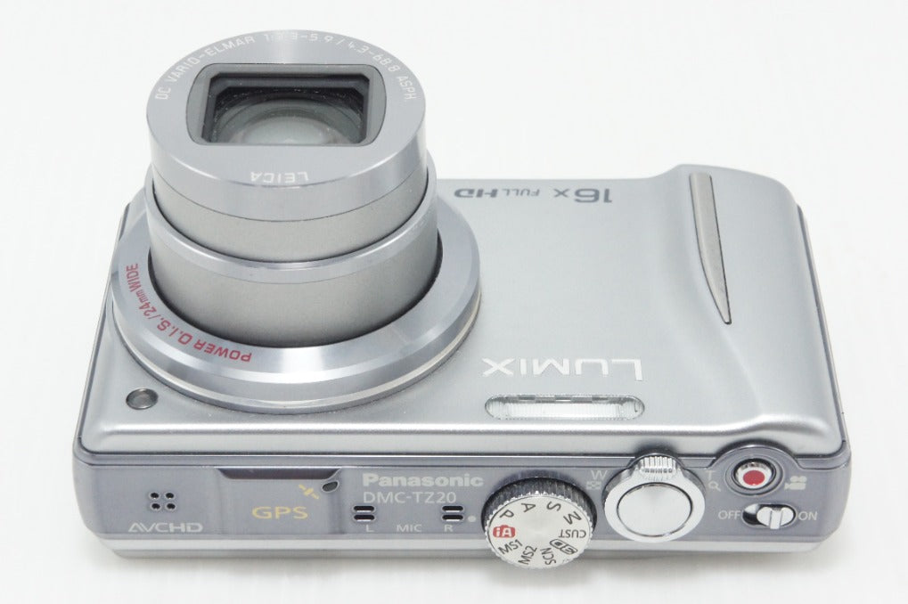 Excellent Condition Panasonic LUMIX DMC-TZ20 Compact Digital Camera Silver 260810e
