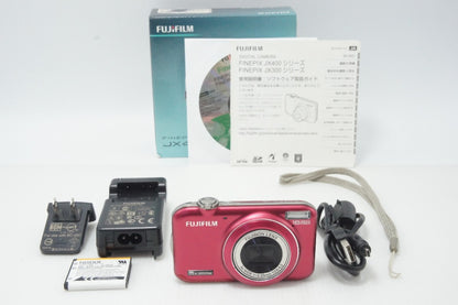 FUJIFILM フジフイルム FinePix JX400 コンパクトデジタルカメラ レッド 元箱付 260810f