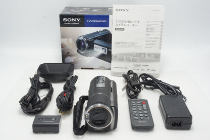 美品 SONY デジタルビデオカメラ Handycam HDR-PJ590V ブラック 元箱付 260810g