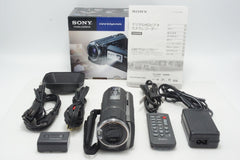 美品 SONY デジタルビデオカメラ Handycam HDR-PJ590V ブラック 元箱付 260810g
