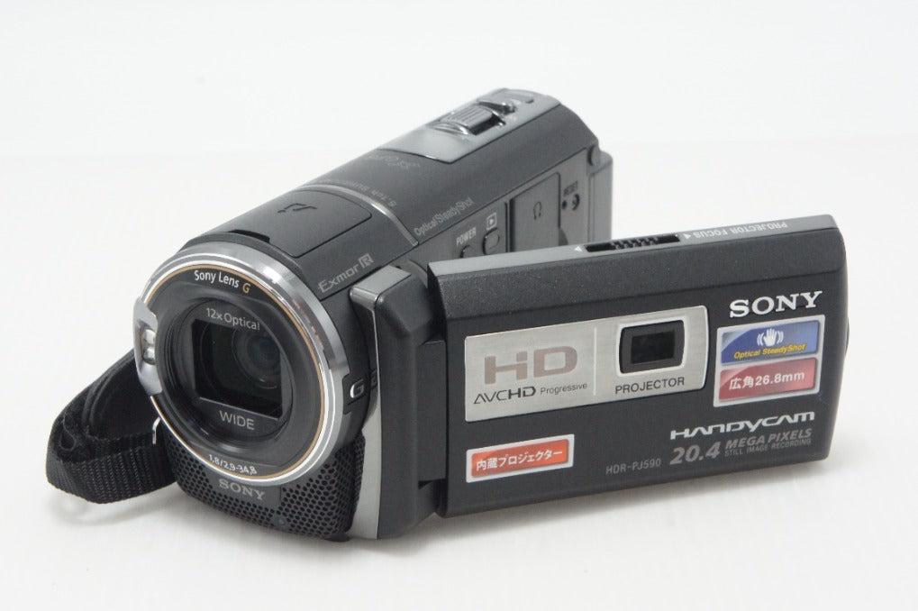 美品 SONY デジタルビデオカメラ Handycam HDR-PJ590V ブラック 元箱付 260810g
