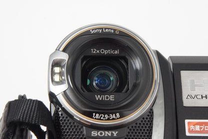 美品 SONY デジタルビデオカメラ Handycam HDR-PJ590V ブラック 元箱付 260810g