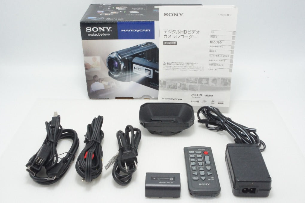 美品 SONY デジタルビデオカメラ Handycam HDR-PJ590V ブラック 元箱付 260810g