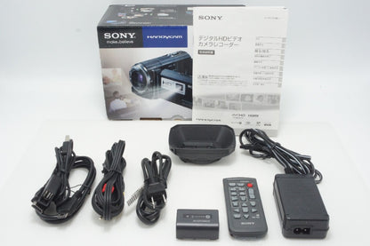 美品 SONY デジタルビデオカメラ Handycam HDR-PJ590V ブラック 元箱付 260810g