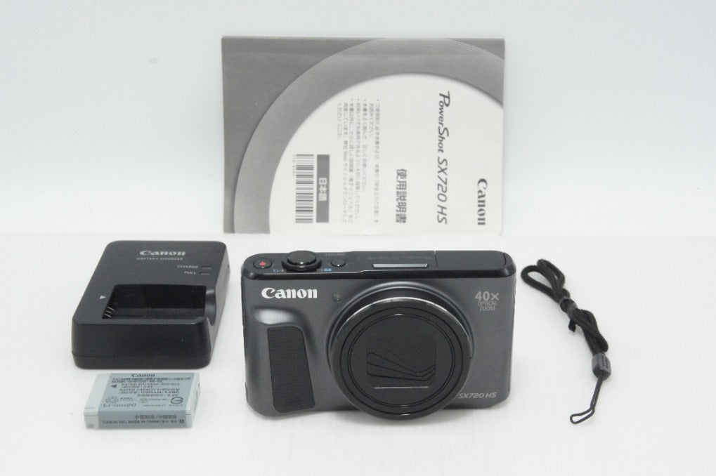 良品 Canon キヤノン PowerShot SX720 HS コンパクトデジタルカメラ ブラック 260811d