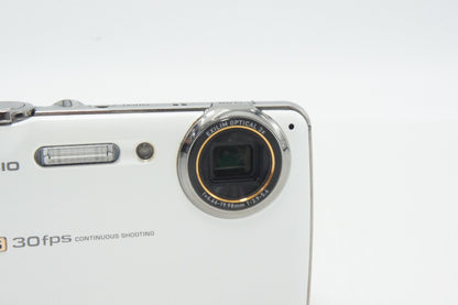 CASIO カシオ HIGH SPEED EXILIM EX-FS10 コンパクトデジタルカメラ ホワイト 260811h