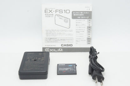 CASIO カシオ HIGH SPEED EXILIM EX-FS10 コンパクトデジタルカメラ ホワイト 260811h
