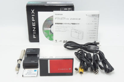 FUJIFILM フジフィルム FinePix Z200fd コンパクトデジタルカメラ レッド＆ブラック 元箱付 260811j