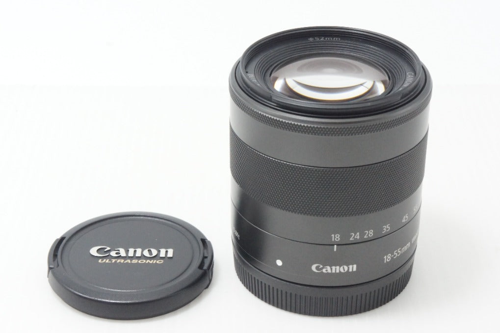 良品 Canon キヤノン EF-M 18-55mm F3.5-5.6 IS STM EF-Mマウント ミラーレス用 APS-C ズームレンズ 260811ma