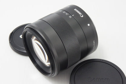 良品 Canon キヤノン EF-M 18-55mm F3.5-5.6 IS STM EF-Mマウント ミラーレス用 APS-C ズームレンズ 260811ma