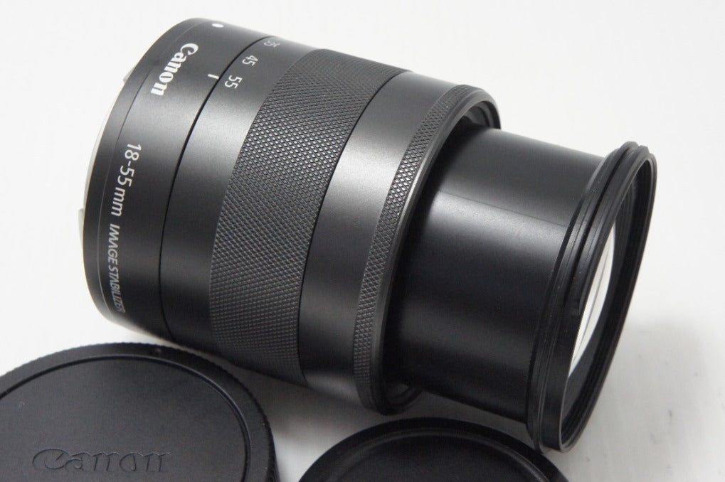 良品 Canon キヤノン EF-M 18-55mm F3.5-5.6 IS STM EF-Mマウント ミラーレス用 APS-C ズームレンズ 260811ma