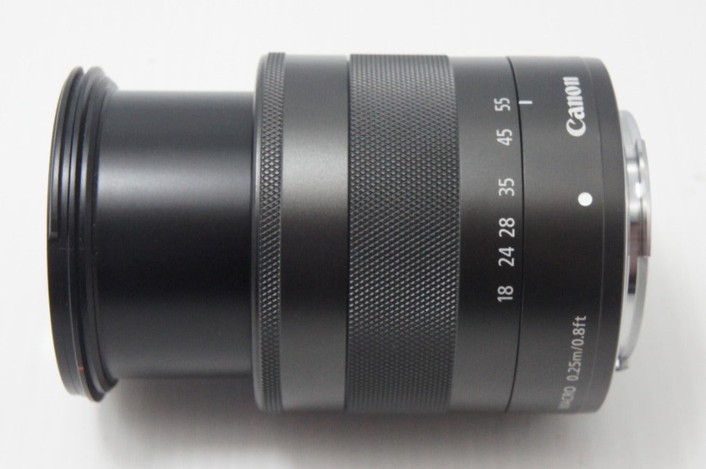 良品 Canon キヤノン EF-M 18-55mm F3.5-5.6 IS STM EF-Mマウント ミラーレス用 APS-C ズームレンズ 260811ma