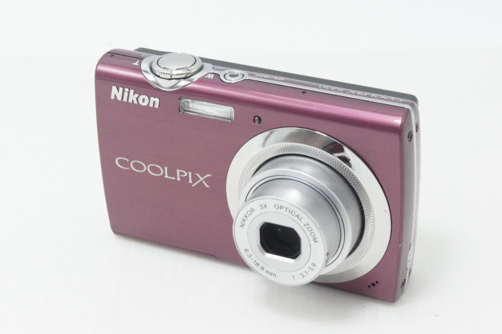 美品 Nikon ニコン COOLPIX S230 コンパクトデジタルカメラ パープル 元箱付 260812am