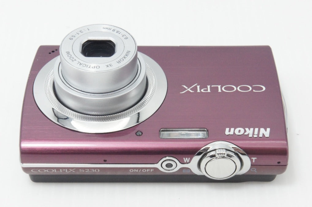 美品 Nikon ニコン COOLPIX S230 コンパクトデジタルカメラ パープル 元箱付 260812am