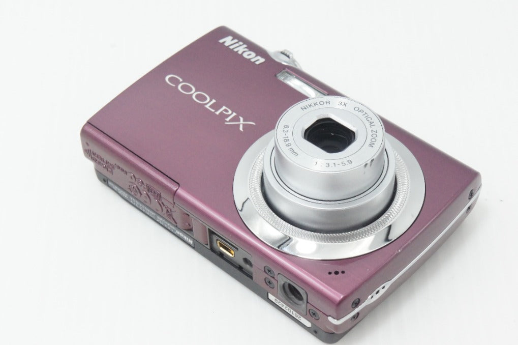 美品 Nikon ニコン COOLPIX S230 コンパクトデジタルカメラ パープル 元箱付 260812am