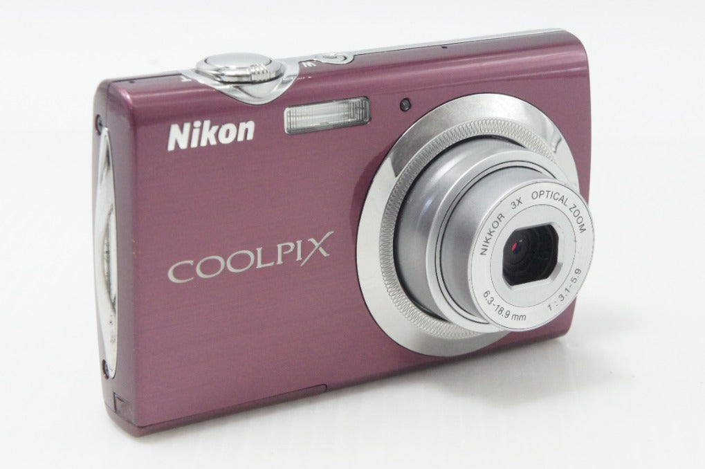美品 Nikon ニコン COOLPIX S230 コンパクトデジタルカメラ パープル 元箱付 260812am
