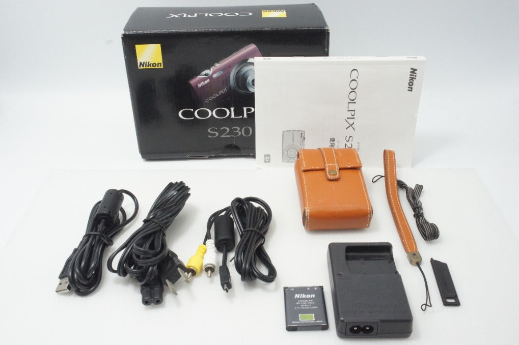 美品 Nikon ニコン COOLPIX S230 コンパクトデジタルカメラ パープル 元箱付 260812am