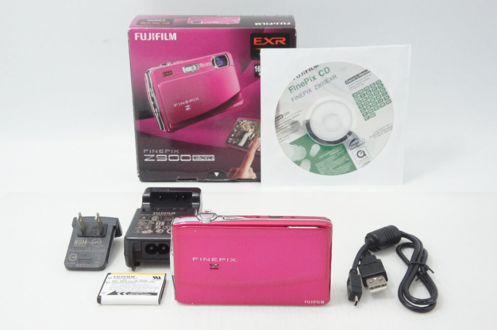 良品 FUJIFILM フジフイルム FinePix Z900EXR コンパクトデジタルカメラ ピンク 元箱付 260812v