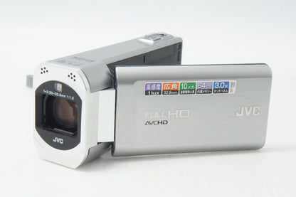 JVC ケンウッド Everio GZ-V590 デジタルビデオカメラ シルバー ポーチ付 260817a