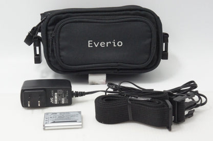 JVC ケンウッド Everio GZ-V590 デジタルビデオカメラ シルバー ポーチ付 260817a