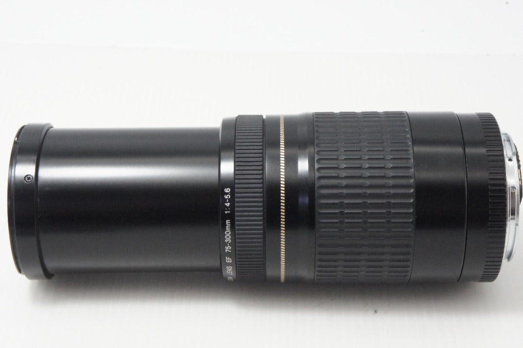 良品 Canon キヤノン EF 75-300mm F4-5.6 USM ブラック EFマウント フルサイズ ズームレンズ 260820b