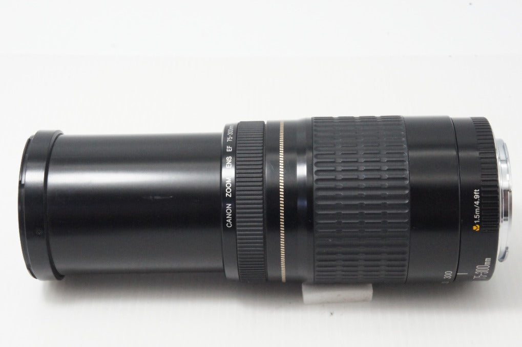 良品 Canon キヤノン EF 75-300mm F4-5.6 USM ブラック EFマウント フルサイズ ズームレンズ 260820b