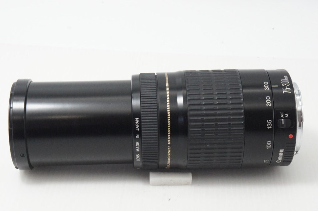 良品 Canon キヤノン EF 75-300mm F4-5.6 USM ブラック EFマウント フルサイズ ズームレンズ 260820b