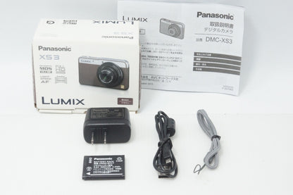Panasonic パナソニック LUMIX DMC-XS3 コンパクトデジタルカメラ ブラウン 元箱付 260820d